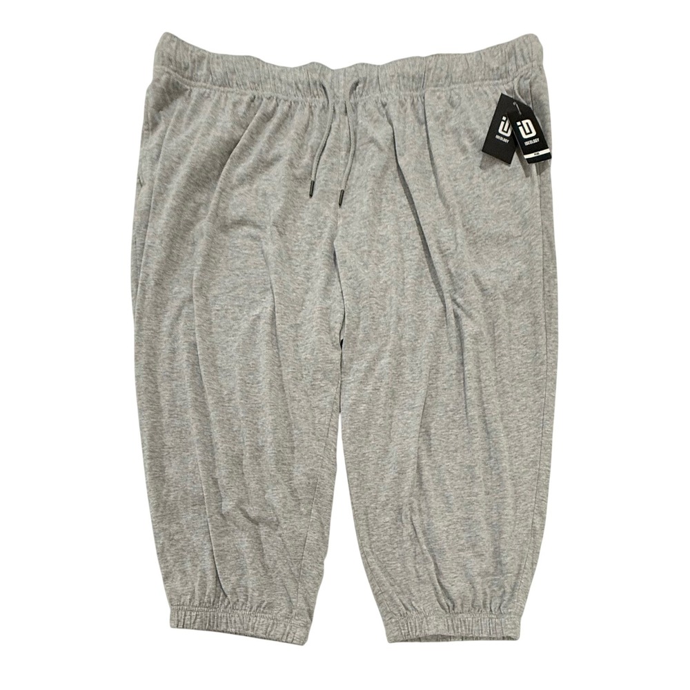 Ideology Women's Performance Plus Size 3X Cropped Jogger Pants Gray NWT 255
